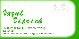 vazul ditrich business card